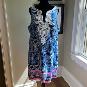 NWT Lilly Pulitzer Gabby Stretch Shift - Hide Tide Navy - 16
